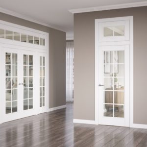 Противопожарная перегородка с фрамугой / серия FRM5329